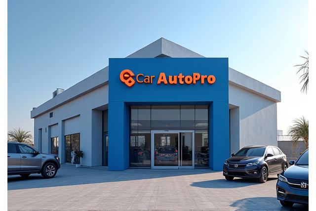 Qatar AutoPro workshop exterior with cars